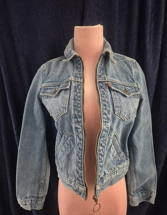 Levi's Orange Tab Vintage Denim Jacket Women's XS - Picture 2 of 11